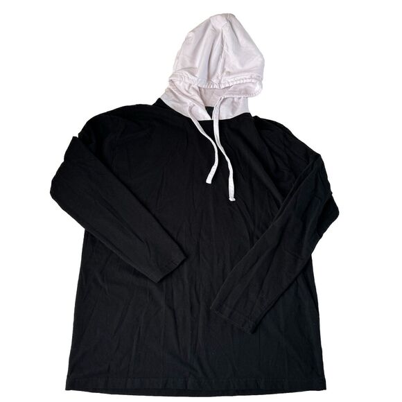 Hot Topic White Black Hoodie Size Large - Picture 1 of 9